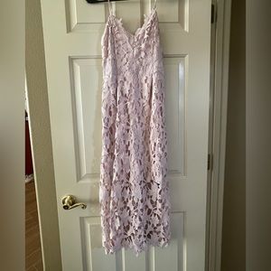 Express Rose Lace Cami Mid Dress